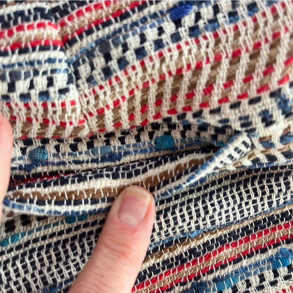 JOIE Merci Knit Print tweed Shorts in Sanitori Blue NWT 10 - Picture 9 of 10